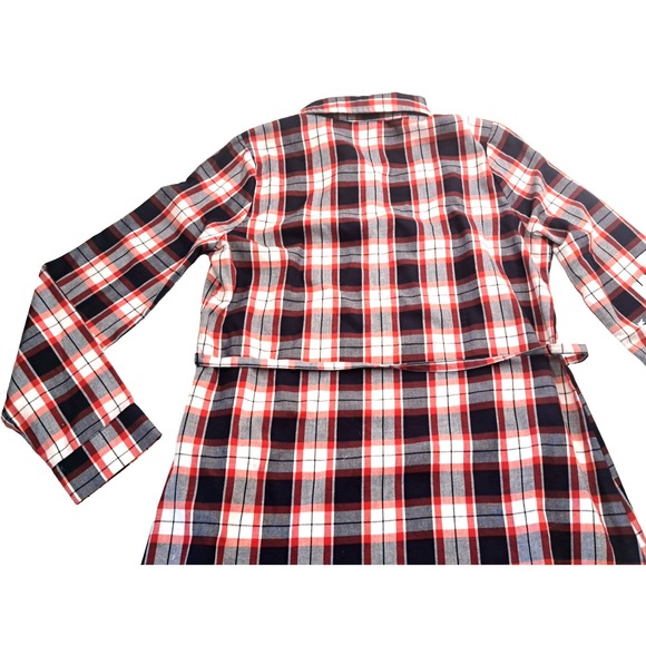 Children's Place Plaid Shirt‎ Dress Girls Size 16 Preppy Classic Academia 32"L - Picture 3 of 12